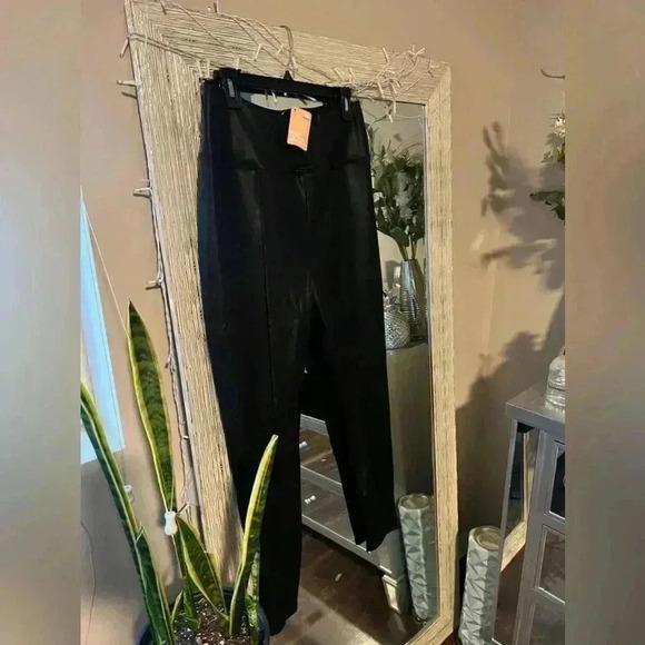 POPILUSH Shapewear Leggings Faux Leather Tummy Control High Rise - Picture 9 of 10